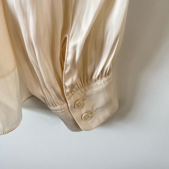 Zadig & Voltaire Telia Satin V-Neck Blouse - Picture 7 of 9